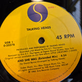 TALKING HEADS AND SHE WAS 12"