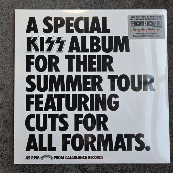 KISS SPECIAL KISS TOUR EP BLACK WHITE RSD NEW
