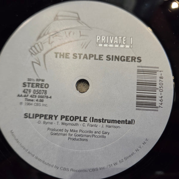 STAPLE SINGERS SLIPPERY PEOPLE 12"