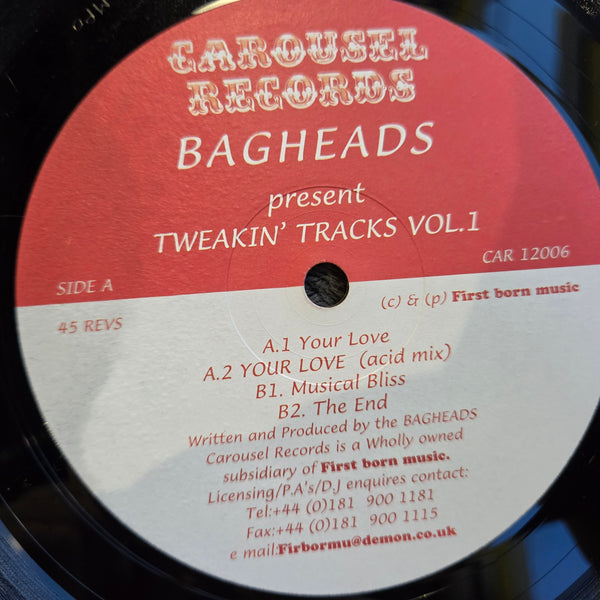 BAGHEADS TWEAKIN TRACKS VOL 1 IMP UK