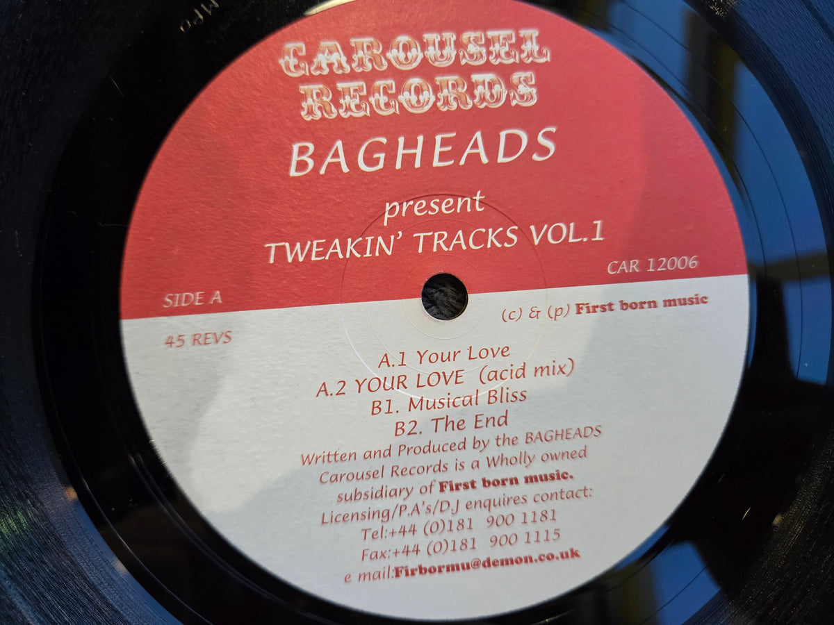 BAGHEADS TWEAKIN TRACKS VOL 1 IMP UK