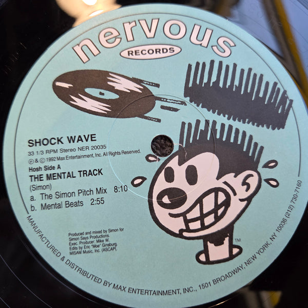 SHOCK WAVE THE MENTAL TRACK BLUE LABEL 12"