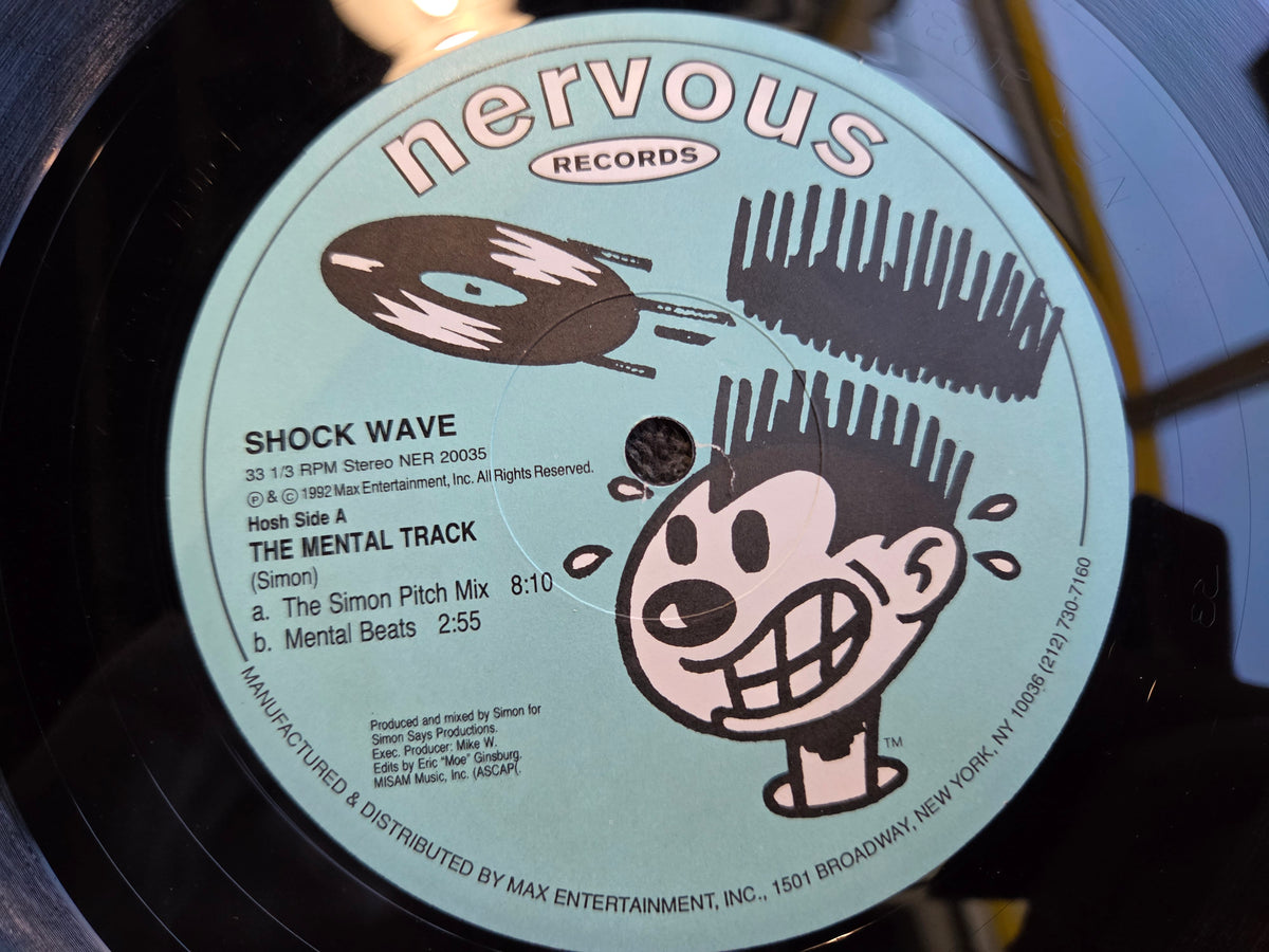 SHOCK WAVE THE MENTAL TRACK BLUE LABEL 12"
