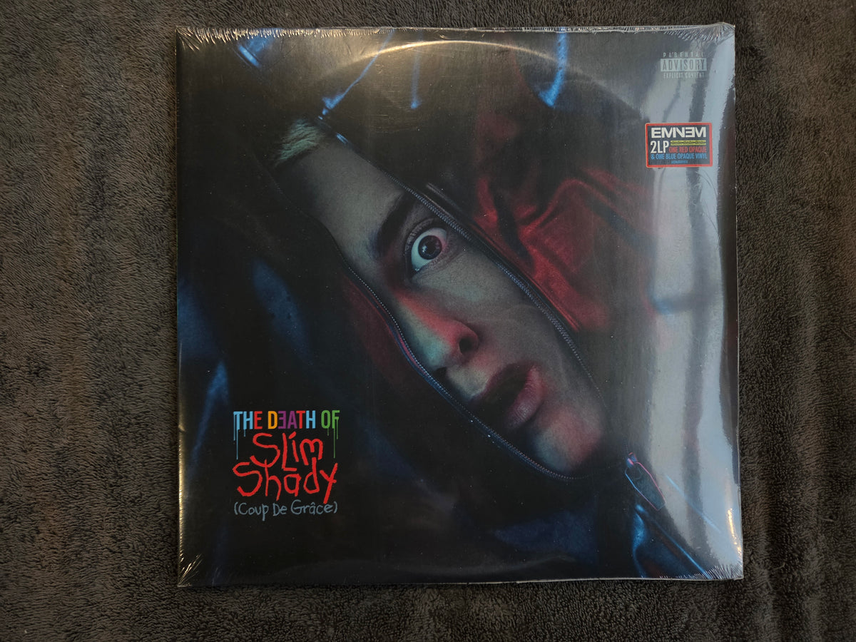 EMINEM THE DEATH OF SLIM SHADY NEW SEALED RED/BLUE VINYL