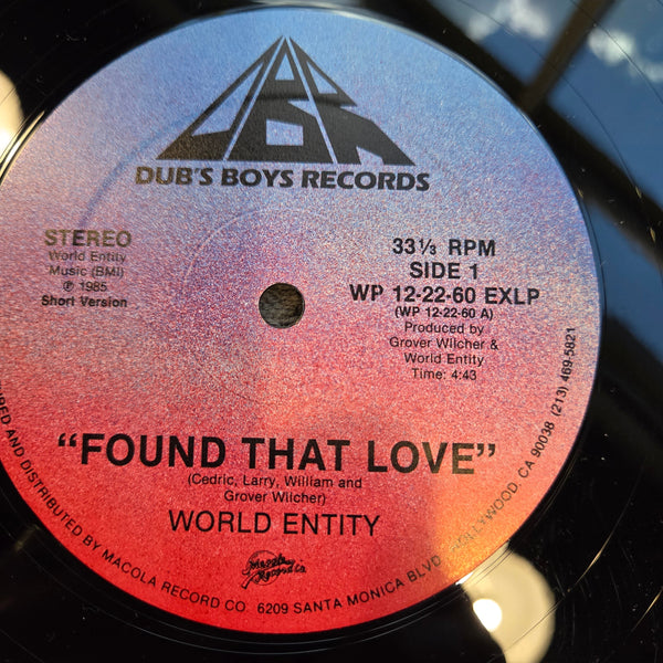 WORLD ENTITY FOUND THAT LOVE