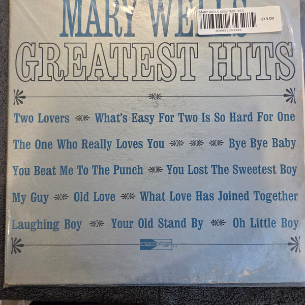 MARY WELLS GREATEST HITS