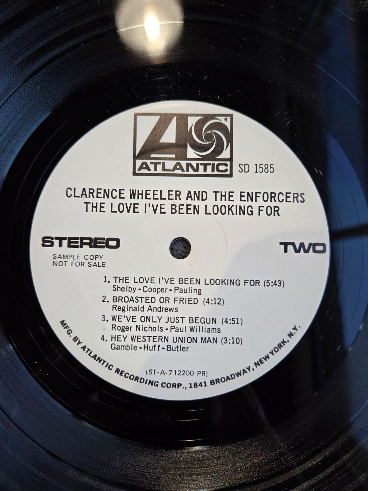 CLARENCE WHEELER THE LOVE IVE BEEN LOOKING FOR WLP