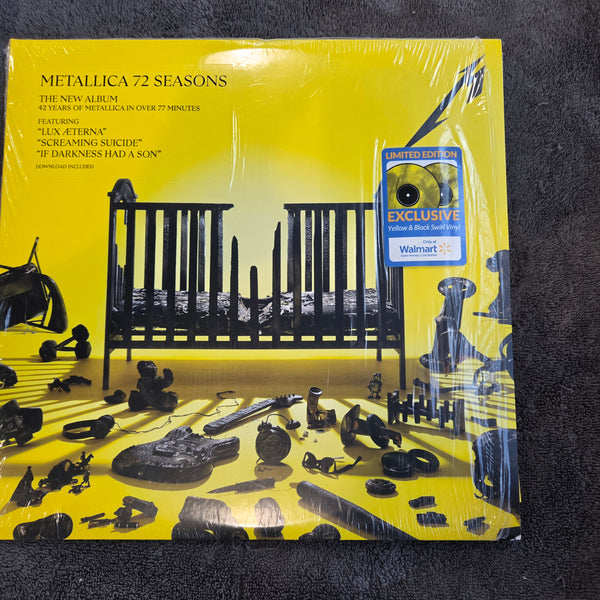 METALLICA 72 SEASONS YELLOW BLACK SWIRL