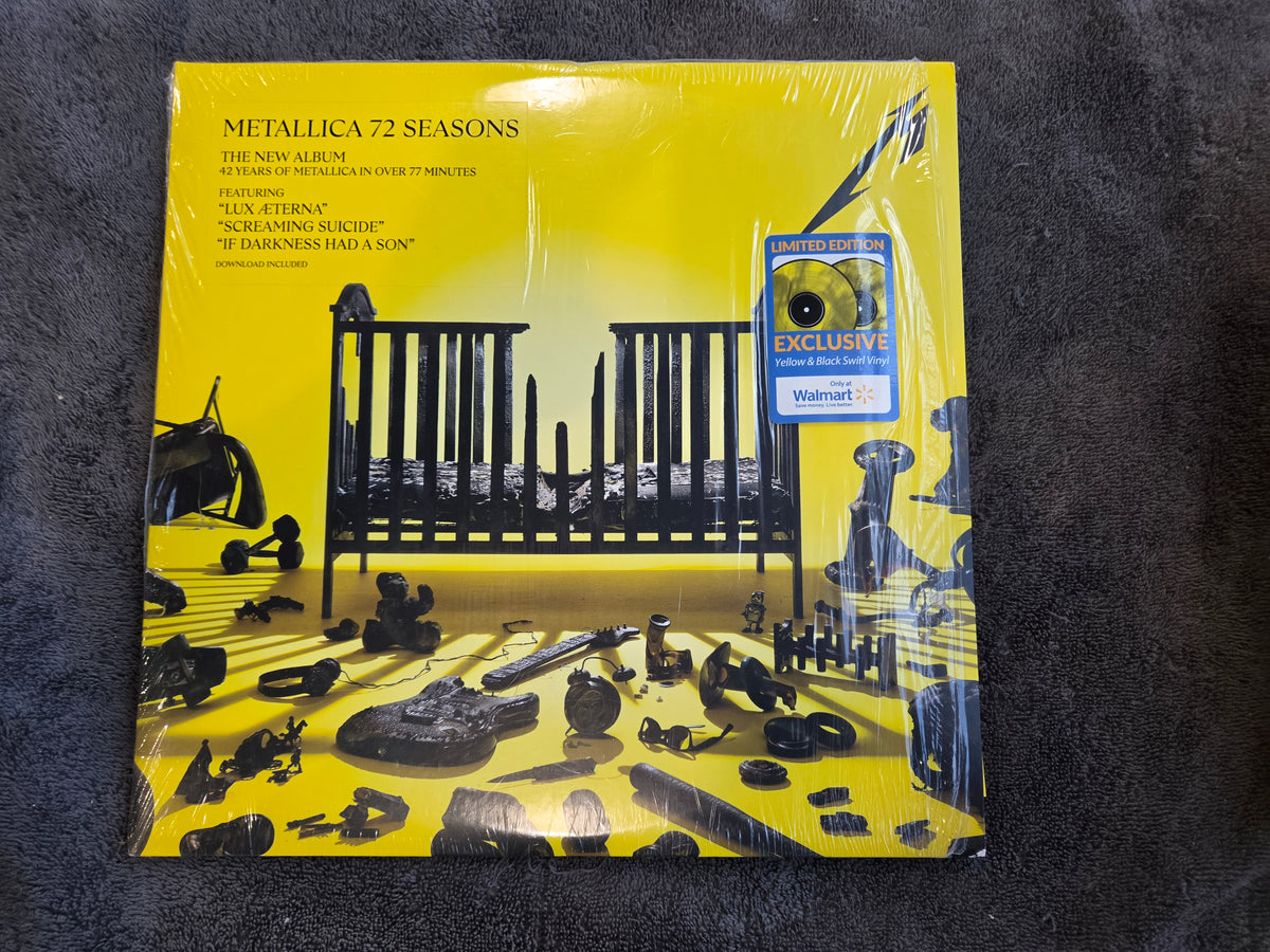 METALLICA 72 SEASONS YELLOW BLACK SWIRL