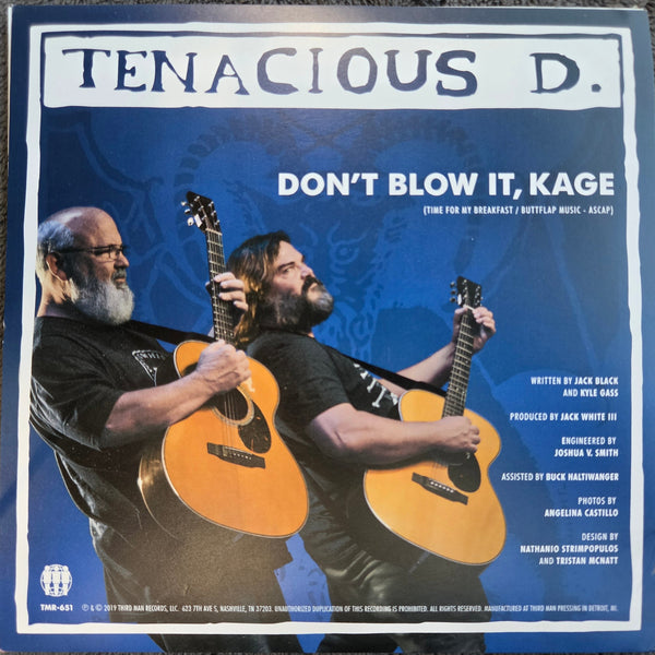 TENACIOUS D DONT BLOW IT KAGE ETCHED 7"