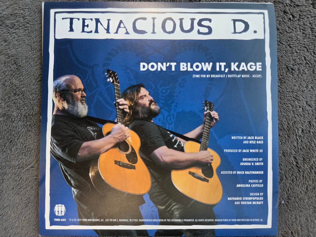 TENACIOUS D DONT BLOW IT KAGE ETCHED 7"