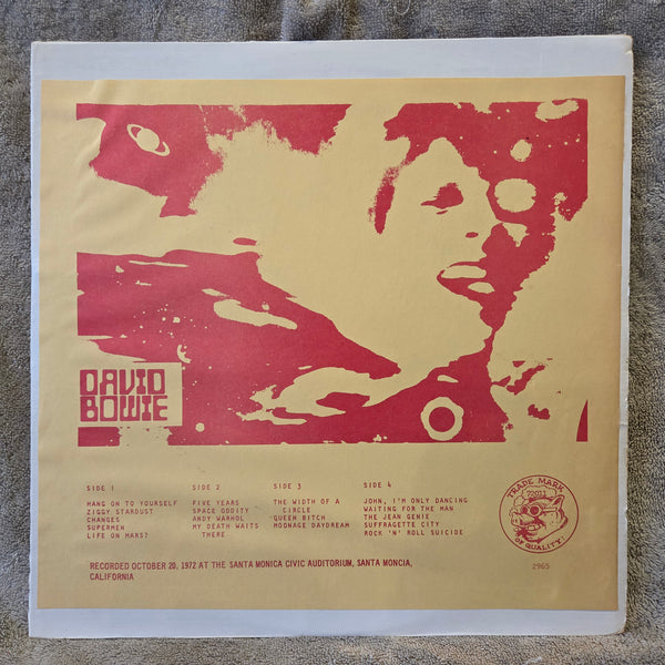 DAVID BOWIE SANTA MONICA 72 BOOT