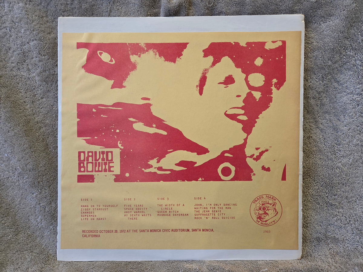 DAVID BOWIE SANTA MONICA 72 BOOT
