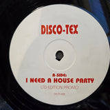 DISCO TEX VOL 7 I NEED A HOUSE PARTY WLP UK IMP 12"