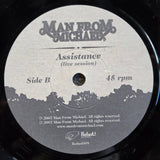 MAN FROM MICHAEL HEART OF GLUE PS UK IMP 7"