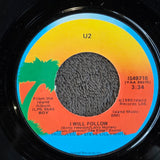 U2 I WILL FOLLOW PROMO PS 7"