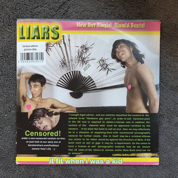 LIARS IT FIT WHEN I WAS A KID UK IMP PS PIC DISC 7"