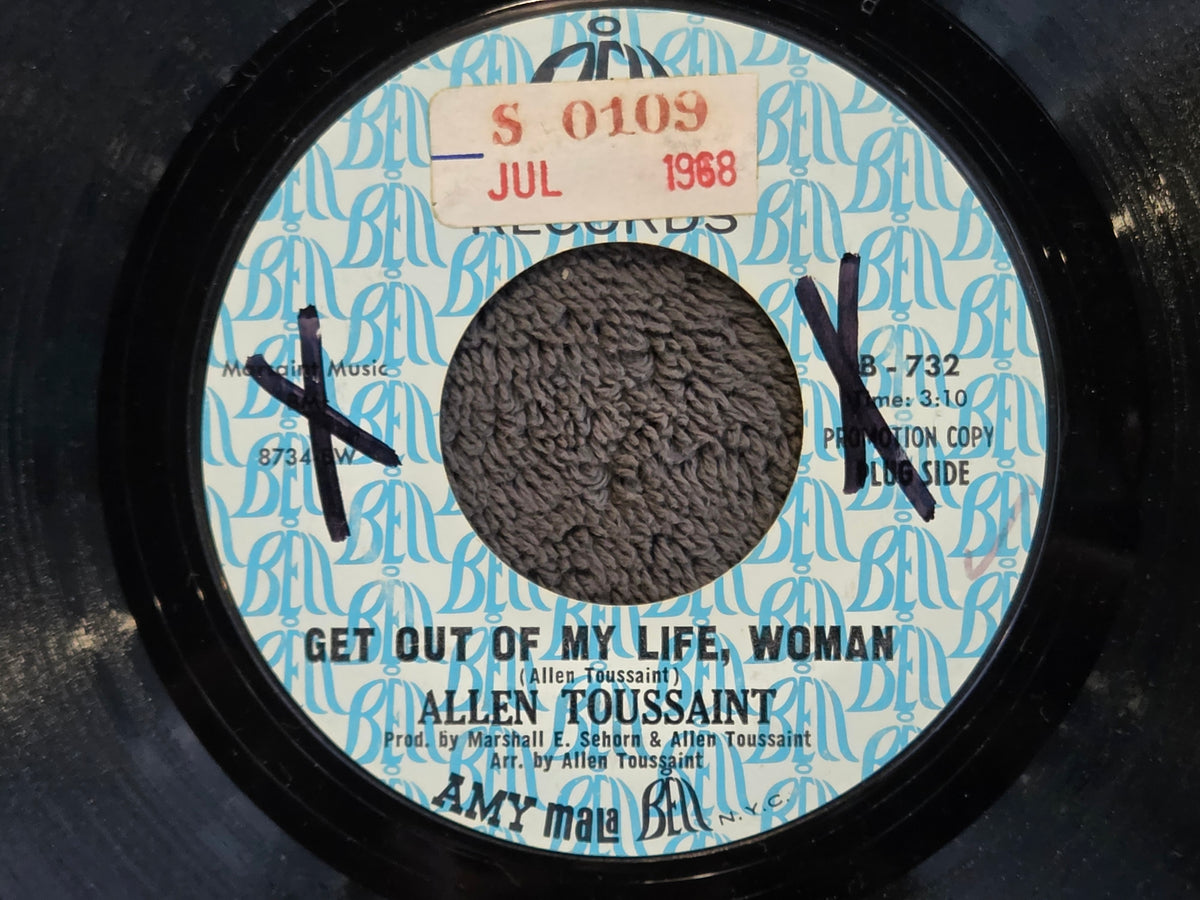 ALLEN TOUSSAINT GET OUT OF MY LIFE WOMAN PROMO 7"