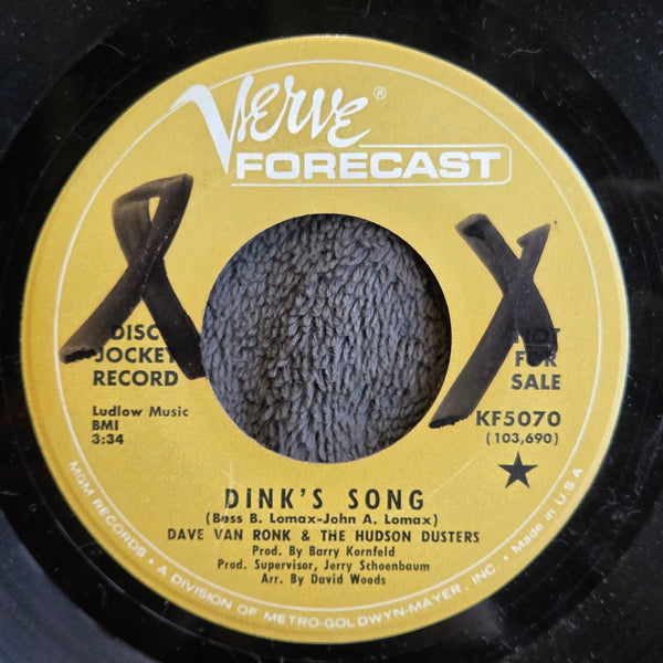 DAVE VAN RONK DINKS SONG PROMO 7"