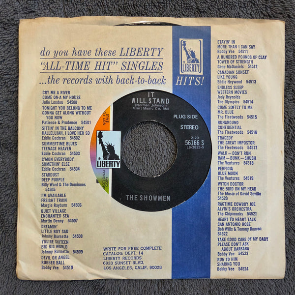 SHOWMEN IT WILL STAND PROMO 7"