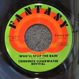 CCR TRAVELIN BAND WHOLL STOP THE RAIN PS 7"