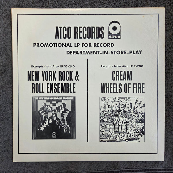 CREAM NEW YORK ROCK ENSEMBLE ATCO RECORDS IN STORE PLAY PROMO WLP ERIC CLAPTON