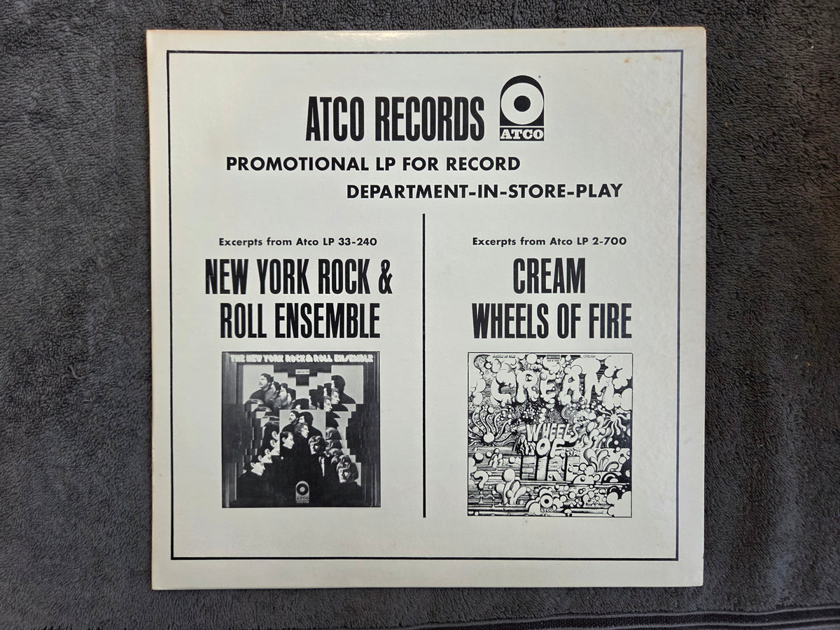 CREAM NEW YORK ROCK ENSEMBLE ATCO RECORDS IN STORE PLAY PROMO WLP ERIC CLAPTON