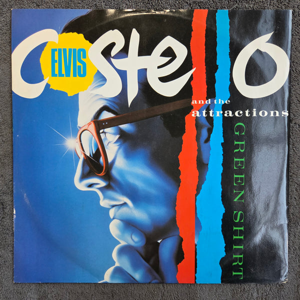 ELVIS COSTELLO GREEN SHIRT UK IMP