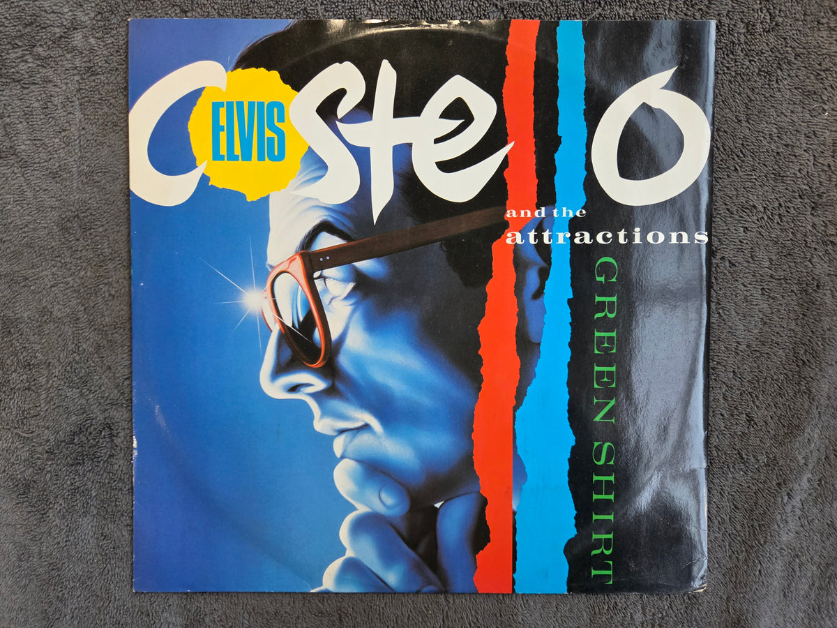 ELVIS COSTELLO GREEN SHIRT UK IMP