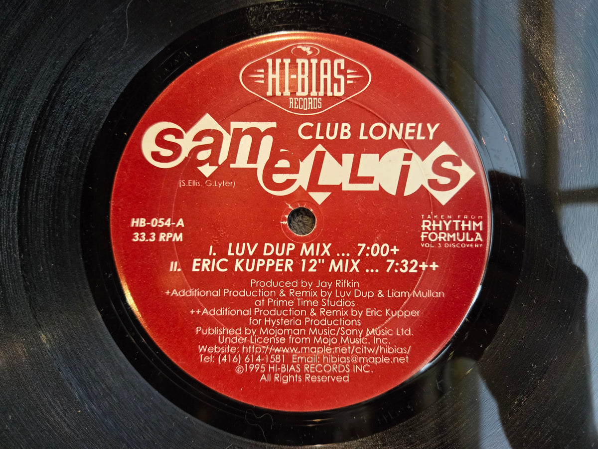 SAM ELLIS CLUB LONELY 12"