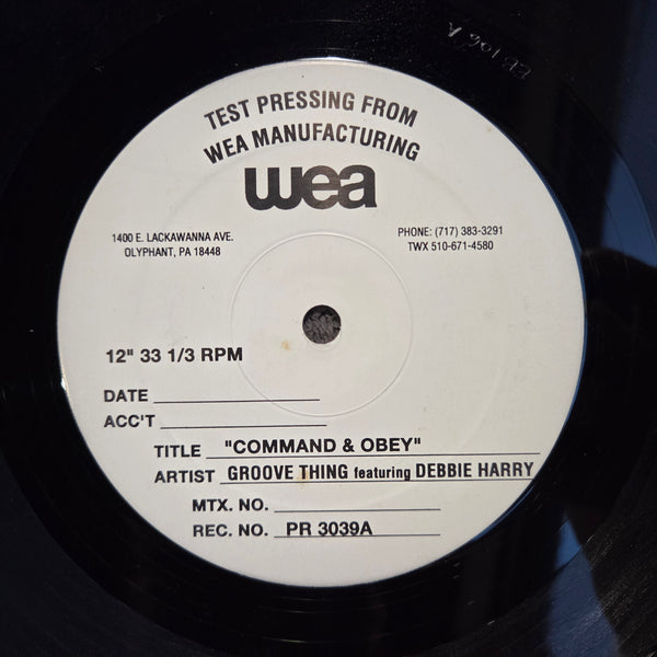 GROOVE THING COMMAND & OBEY TP 12"