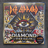 DEF LEPPARD DIAMOND STAR HALOS NEW RED/YELLOW