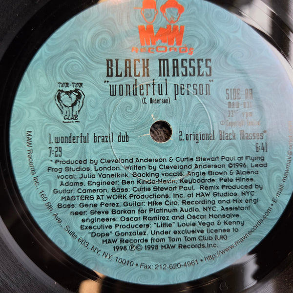 BLACK MASSES WONDERFUL PERSON 12"