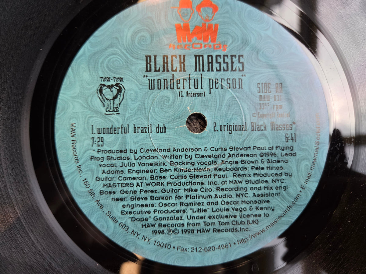 BLACK MASSES WONDERFUL PERSON 12"