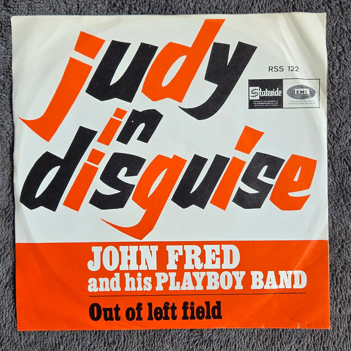 JOHN FRED & HIS PLAYBOY BAND JUDY IN DISGUISE BEL IMP PS 7"
