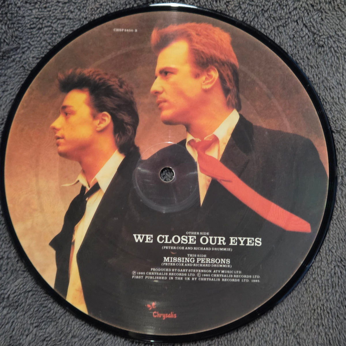 GO WEST WE CLOSE OUR EYES PIC DISC UK IMP 7"