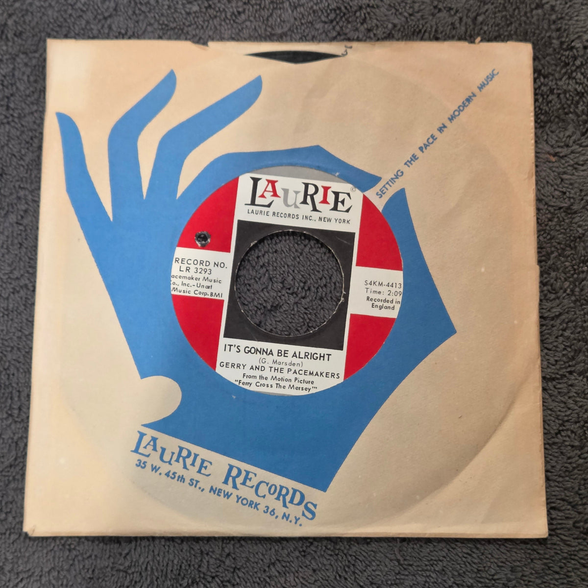 GERRY & THE PACEMAKERS IT'S GONNA BE ALRIGHT 7"