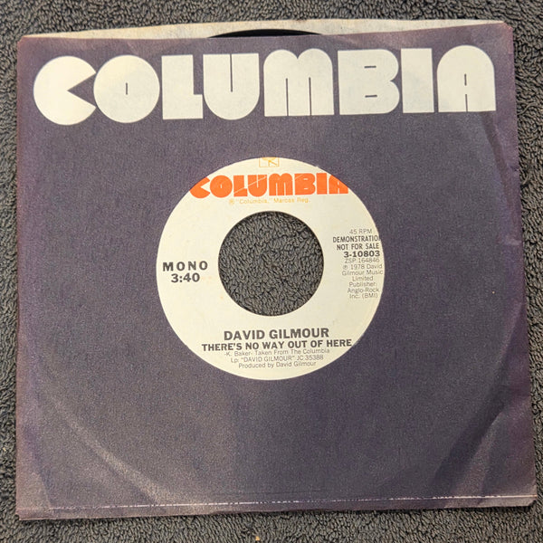 DAVID GILMOUR THERES NO WAY OUT OF HERE WLP 7"