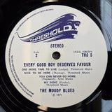 MOODY BLUES EVERY GOOD BOY DESERVES FAVOUR 1P TEXT UK IMP