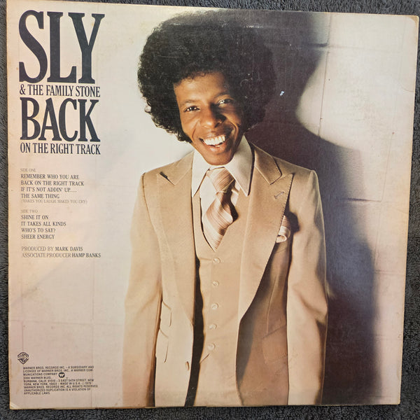 SLY AND THE FAMILY STONE BACK ON THE RIGHT TRACK