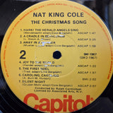 NAT KING COLE THE CHRISTMAS SONG YELLOW LABEL