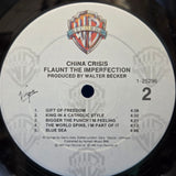 CHINA CRISIS FLAUNT THE IMPERFECTION