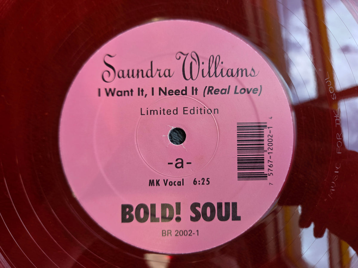 SAUNDRA WILLIAMS I WANT IT I NEED IT RED 12"