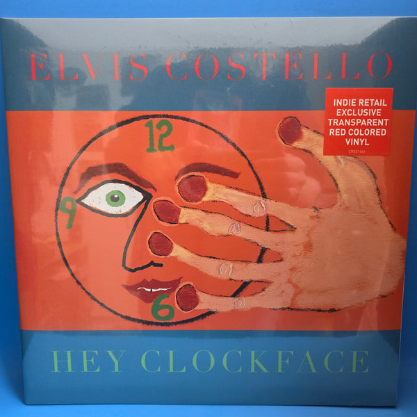 ELVIS COSTELLO HEY CLOCKFACE RED NEW