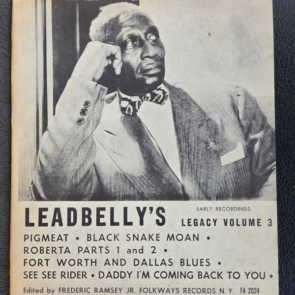 LEADBELLY LEGACY VOLUME 3 10"