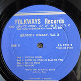 LEADBELLY LEGACY VOLUME 3 10"