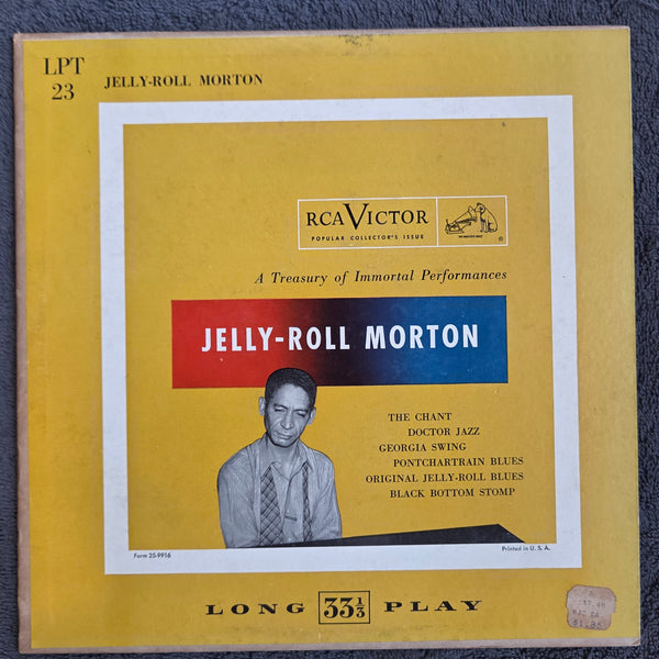 JELLY ROLL MORTON A TREASURY OF IMMORTAL PERFORMANCES 10"