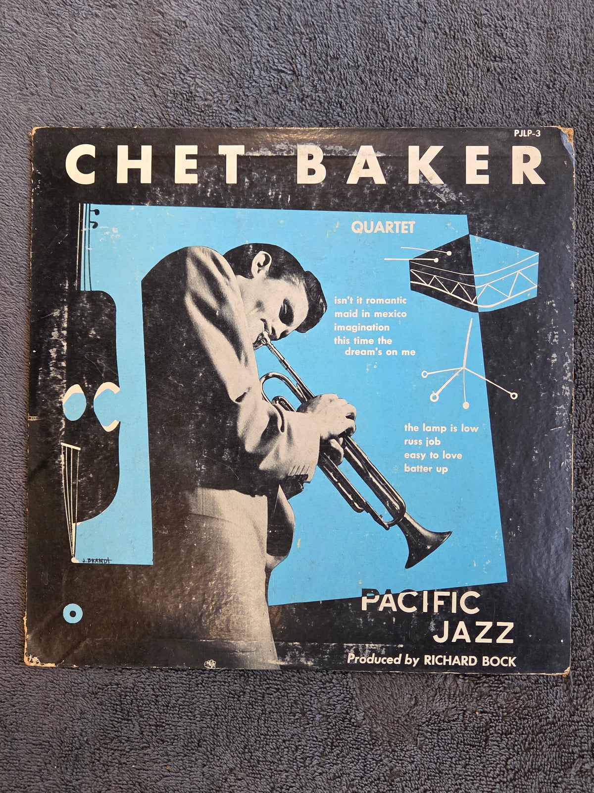 CHET BAKER QUARTET S/T PACIFIC JAZZ 10"