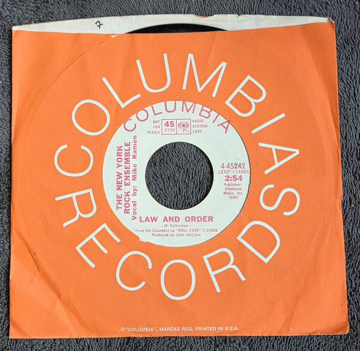 NEW YORK ROCK ENSEMBLE LAW AND ORDER WLP 7"