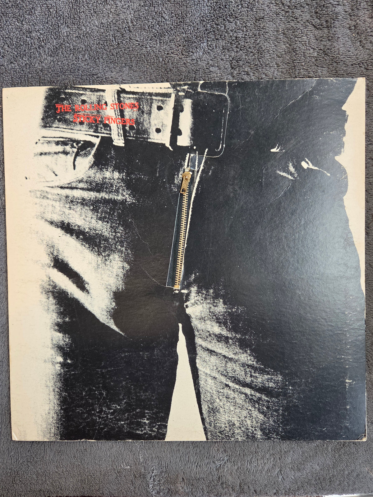 ROLLING STONES STICKY FINGERS ZIPPER COVER 1971